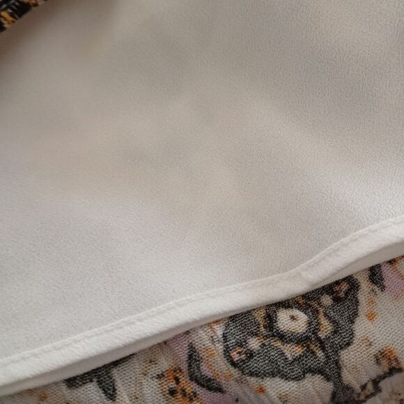 Loft Tiered Skirt Gauzy Flowy Lined Size XLT - Picture 7 of 9